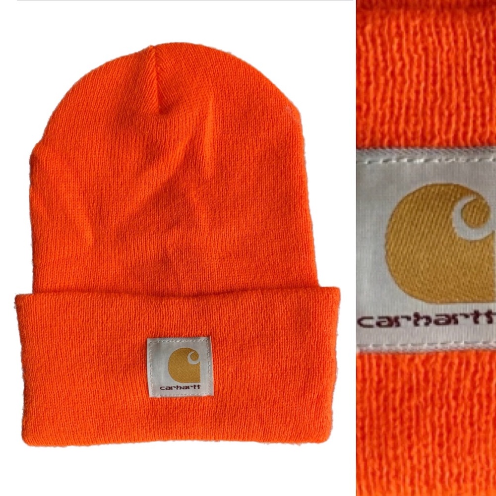 Carhartt hunter orange beanie